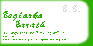 boglarka barath business card
